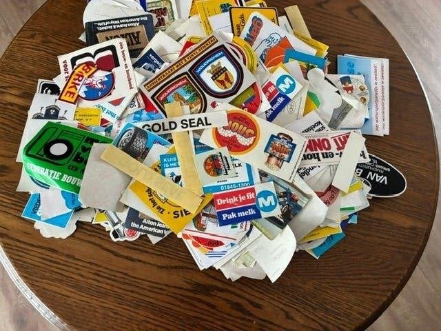 Partijtje stickers, Verzamelen, Ophalen of Verzenden, Zo goed als nieuw