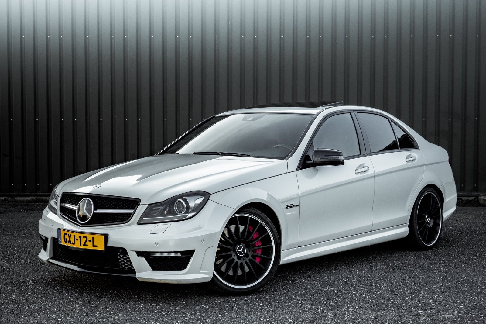 C63 AMG P31 Development Package SLS AMG MOTOR 1e LAK!, 8 cilinders, Wit, Leder, Bedrijf
