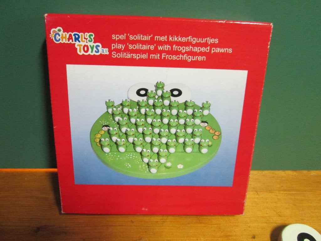 bordspel Solitaire met kikkers, Ophalen of Verzenden, Nieuw