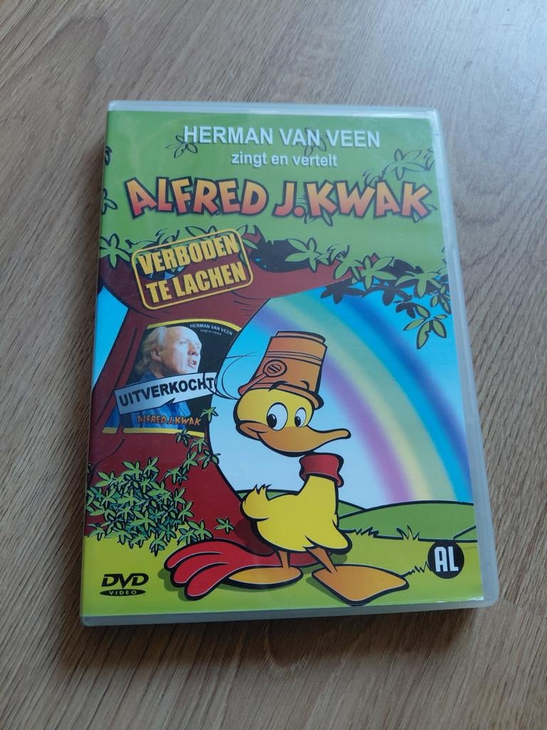 Alfred J. Kwak verboden te lachen. Herman van Veen., Cd's en Dvd's, Dvd's | Kinderen en Jeugd, Gebruikt, Alle leeftijden, Ophalen of Verzenden