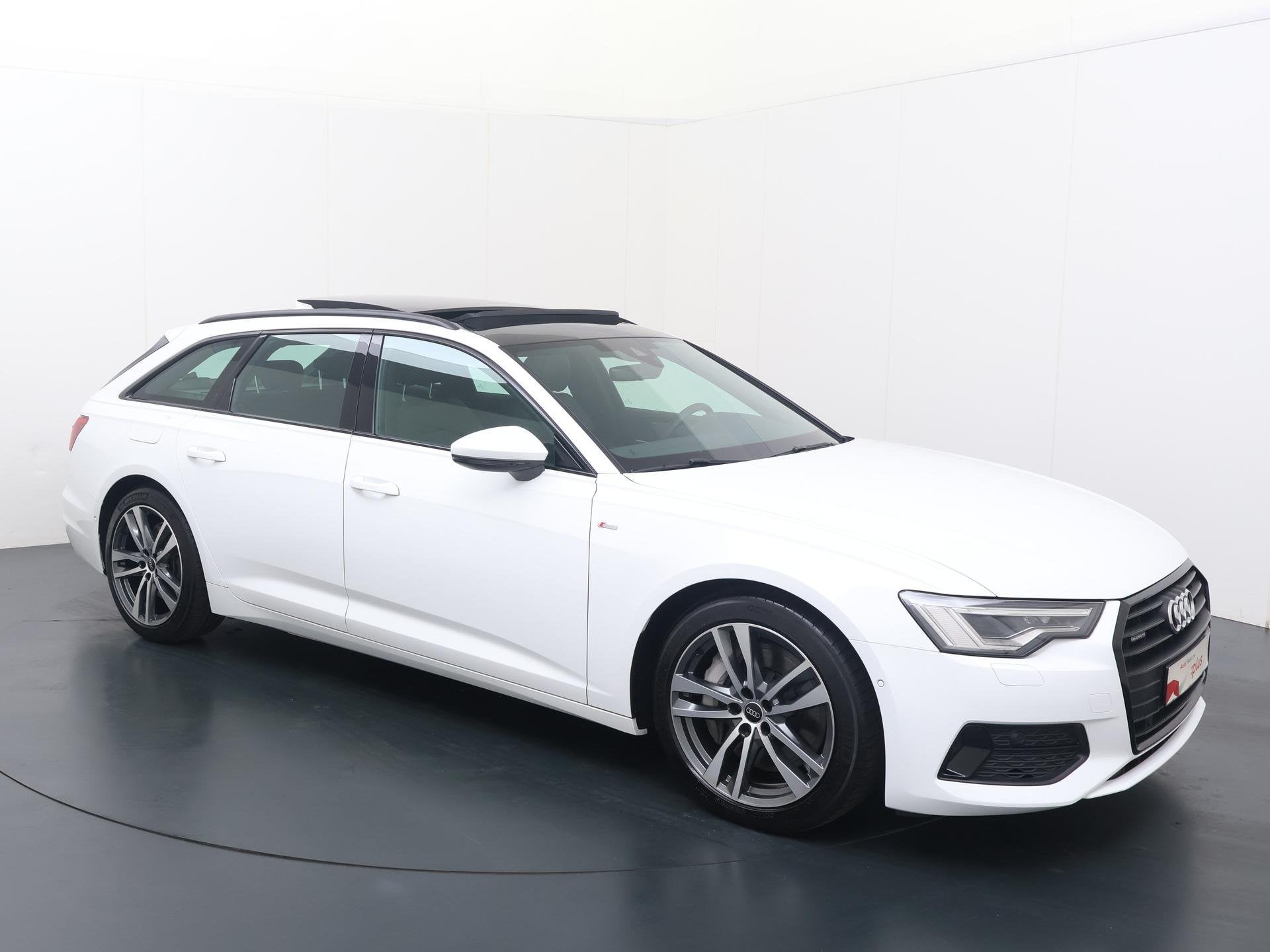 Audi A6 Avant 50 TFSI e quattro S edition | 299 PK | SoH 100, Auto's, Audi, Gebruikt, 4 cilinders, Wit, Plug-in hybride