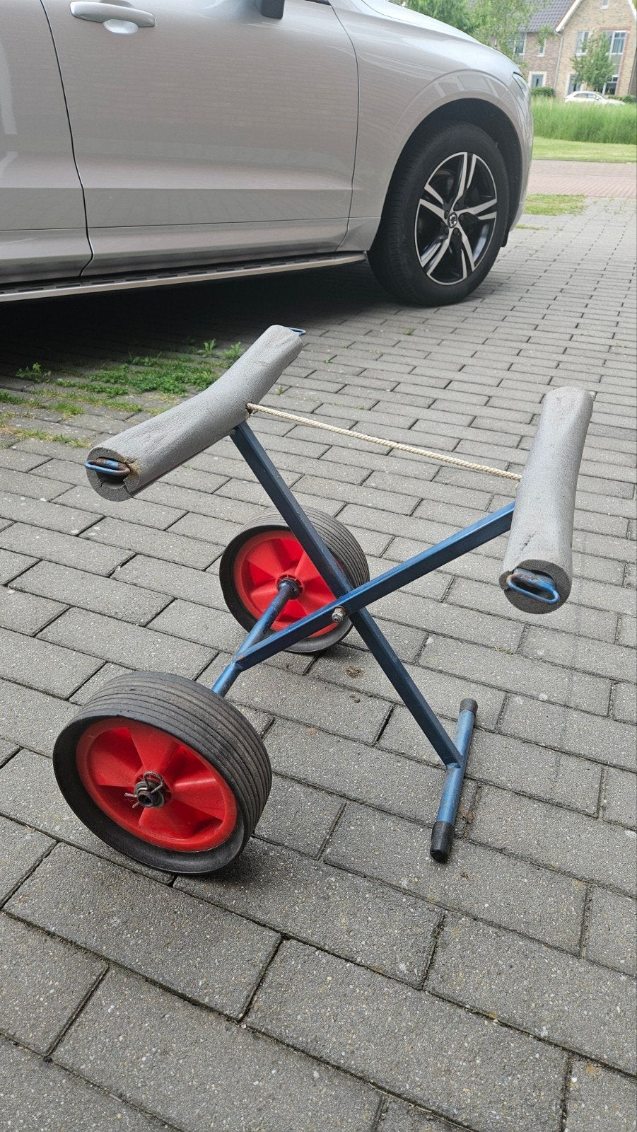 Boottrailer / Trolley voor kleine boot of kano, Ophalen