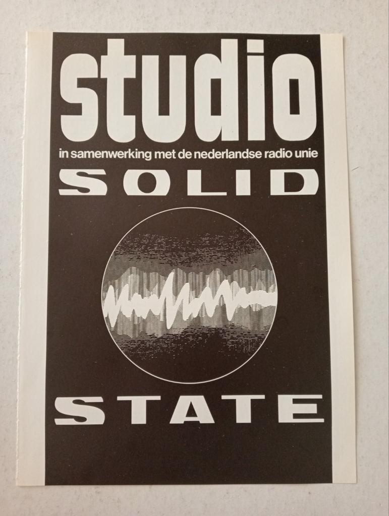 Studio Solid State radio affiche jaren 70, Ophalen of Verzenden, Gebruikt, A1 t/m A3, Film en Tv
