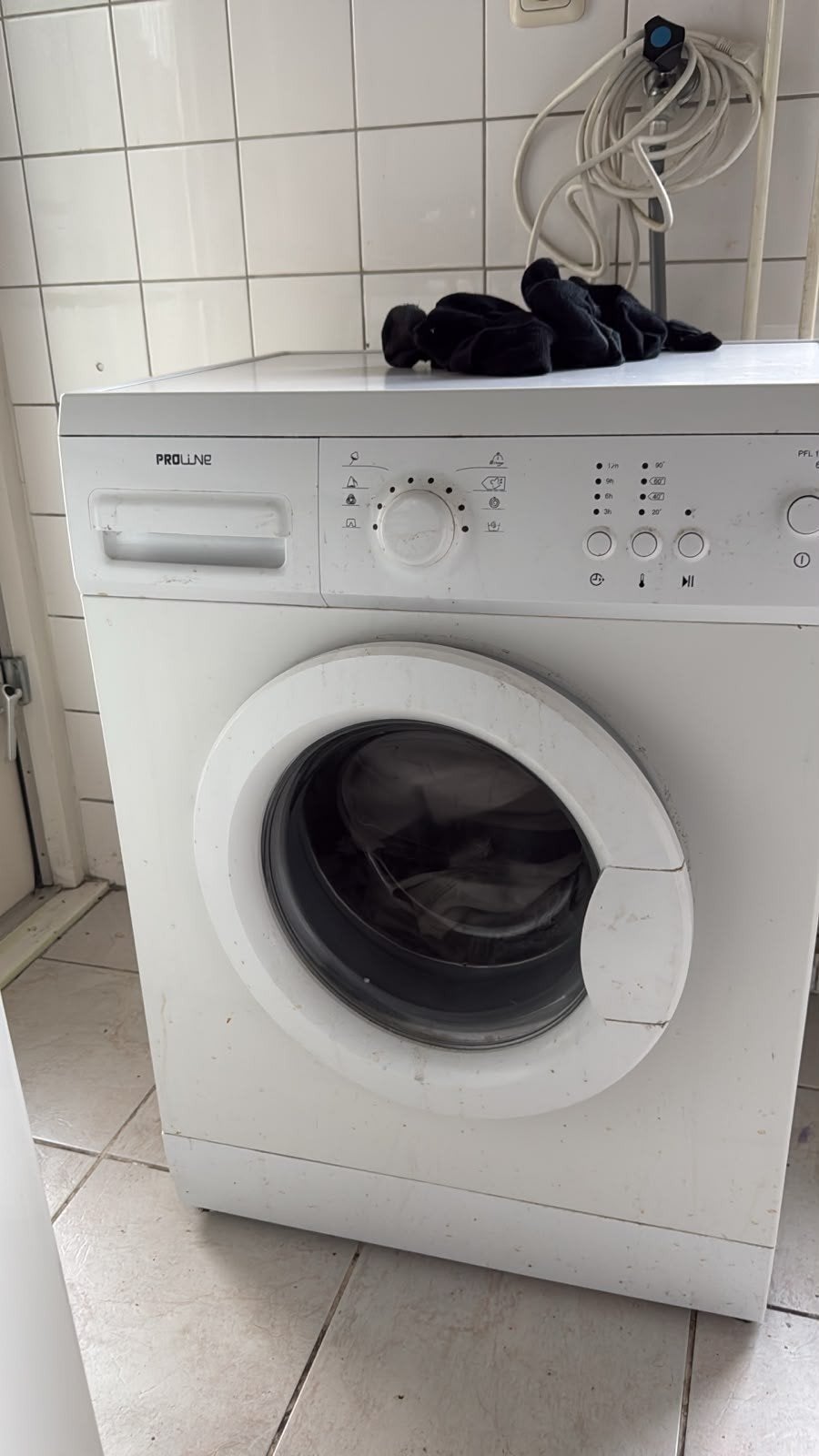 Proline Voorlader Wasmachine - Gebruikt, Witgoed en Apparatuur, Wasmachines, Ophalen, 6 tot 8 kg, Voorlader, 85 tot 90 cm