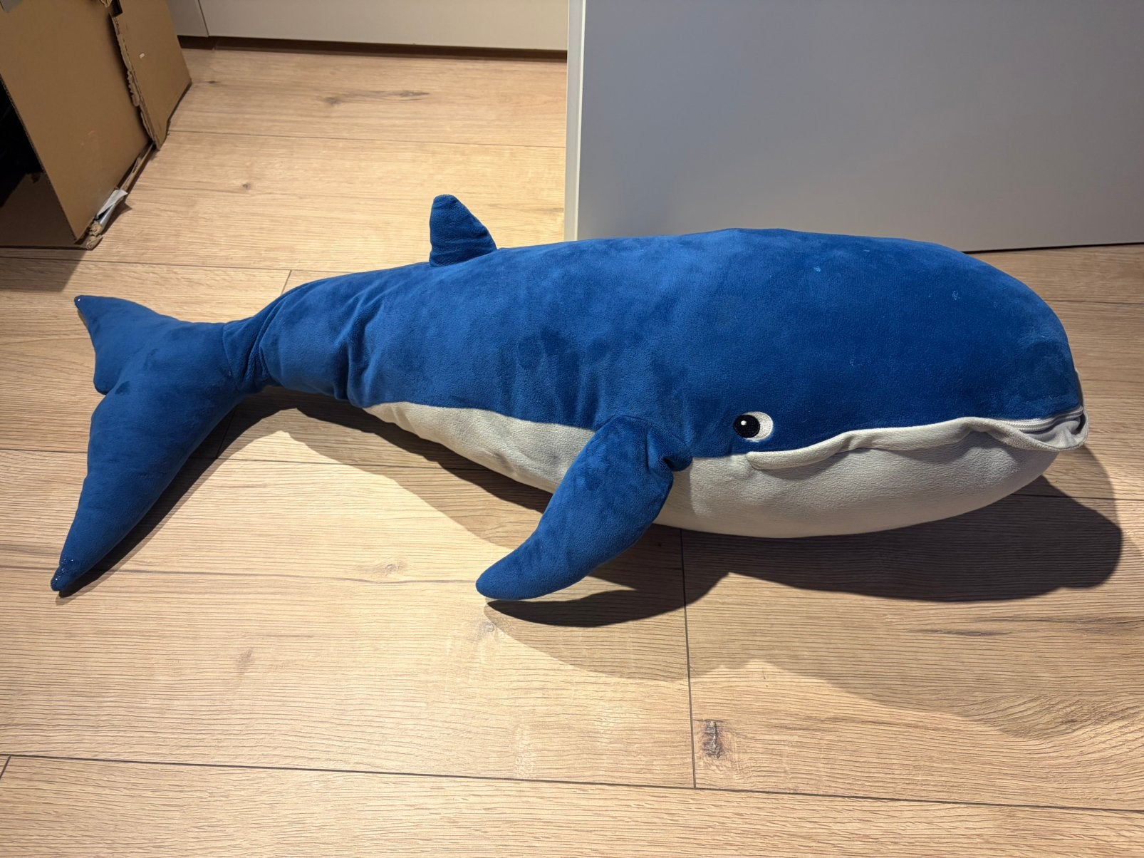 Knuffel haai/walvis/blauwe vinvis van IKEA, Ophalen, Gebruikt, Groot (groter dan 80 cm)