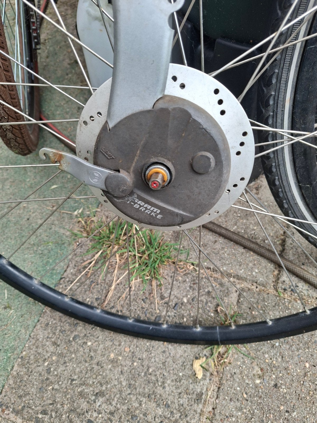 A wiel, Gebruikt, Onbekend, Aluminium, Stadsfiets