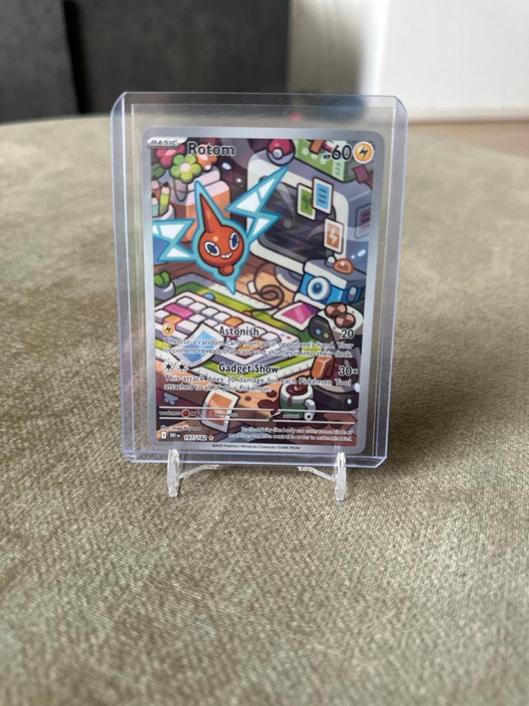 Rotom Destined Rivals 197/182 Pokemon Kaart, Ophalen of Verzenden, Zo goed als nieuw, Losse kaart, Foil