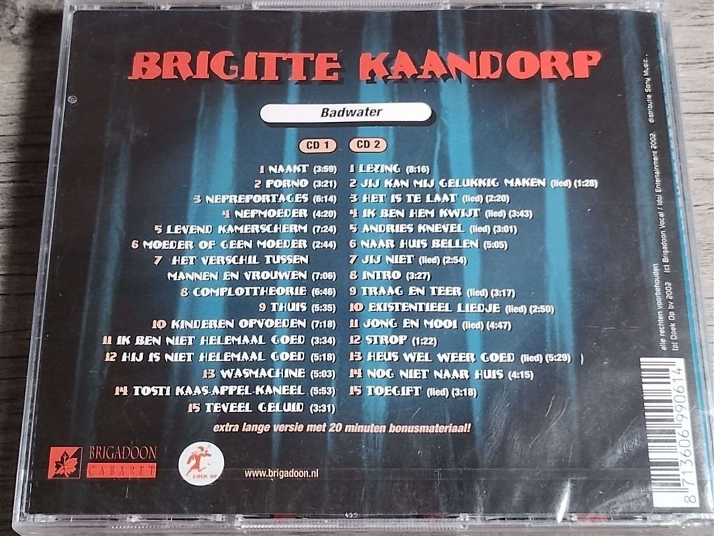 Brigitte Kaandorp ‎– Badwater [Theatershow 2001-2002], Ophalen of Verzenden, Gebruikt