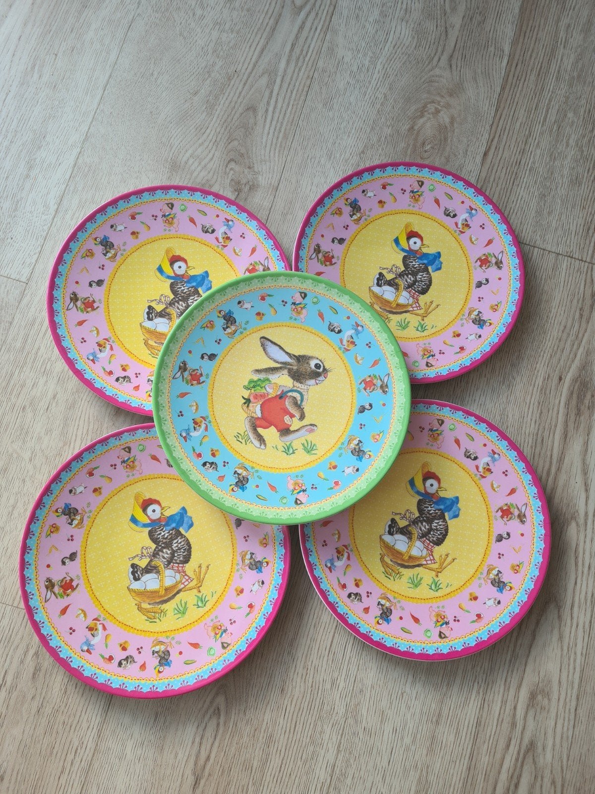5 borden paas hard plastic, Ophalen of Verzenden