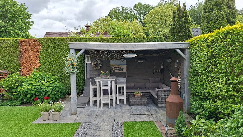 Voor weinig: Overkapping 4 x 3 mtr, 2,40 hoog, Tuin en Terras, Overkappingen, Ophalen, Gebruikt, Veranda