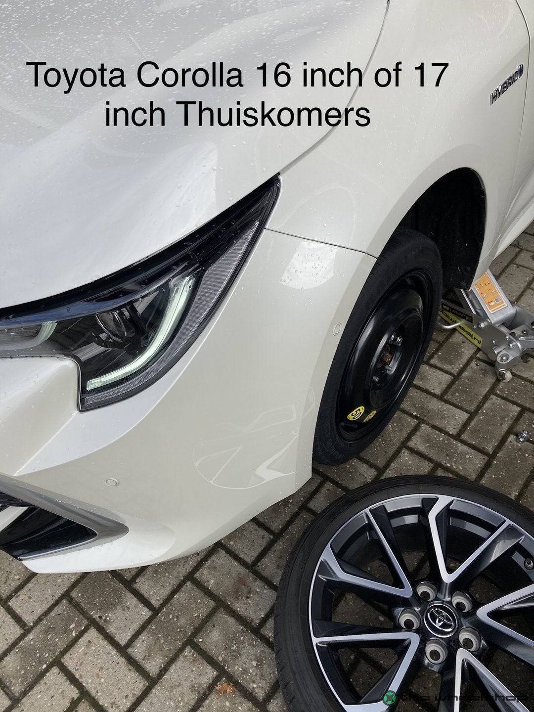 Reservewiel Thuiskomer Toyota Yaris / Cross Corolla Auris Vi, Gebruikt, -, Banden en Velgen, Ophalen of Verzenden