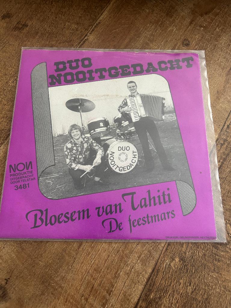 Duo Nooitgedacht-Bloesem van tahiti, 7 inch, Single, Ophalen of Verzenden, Zo goed als nieuw