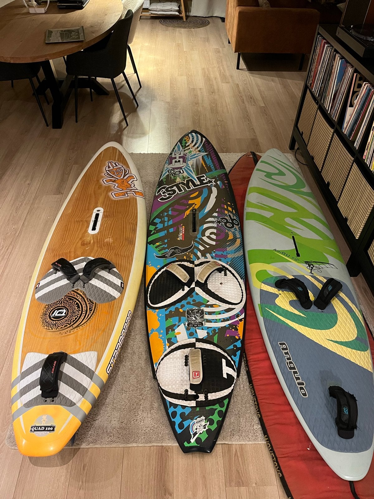 Windsurfplanken: Starboard, Tabou, Angulo, Watersport en Boten, Gebruikt, Minder dan 250 cm, Met vin(nen), Plank