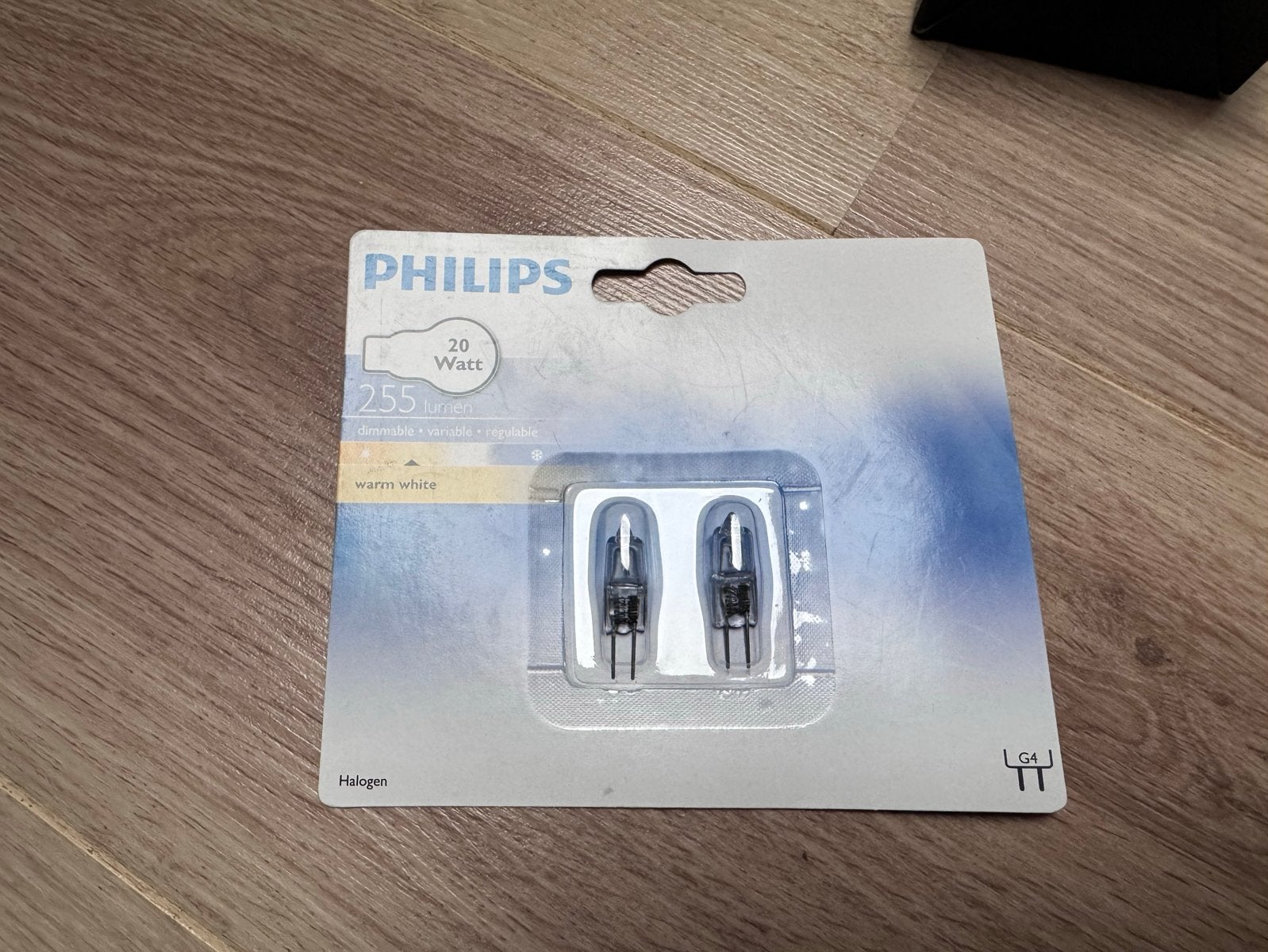 Philips Halogeen G4 Lampjes 20W - Warm Wit (2 stuks), Wit, Philips, Nieuw, Ophalen of Verzenden