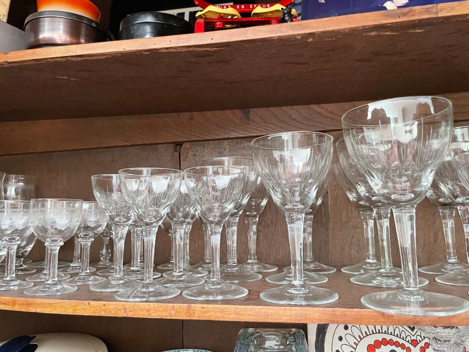 48 Vintage Borrel- en Wijnglazen in Perfecte Staat, Ophalen