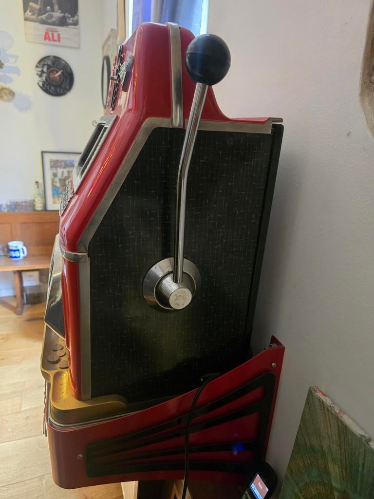 Vintage Astor Check-Mate fruitautomaat, Verzamelen, Automaten | Gokkasten en Fruitautomaten, Gebruikt, Overige munten, Ophalen