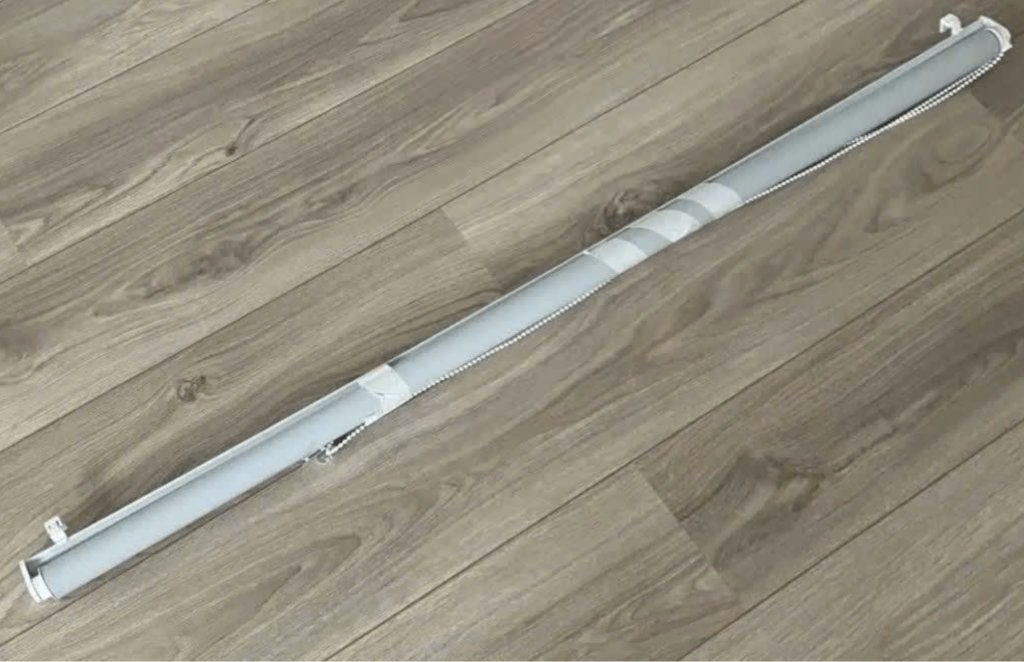 Modern Duo rolgordijn lichtgrijs, Duo rolgordijn, Rolgordijn, Zo goed als nieuw, 130 cm