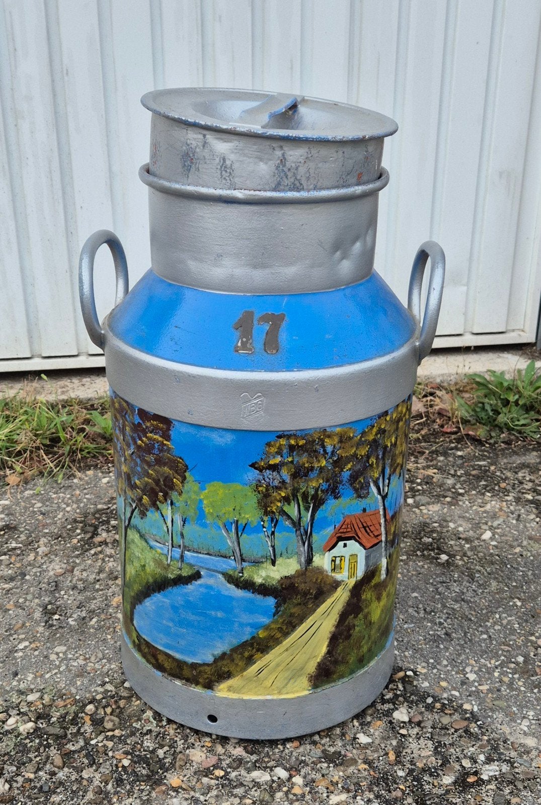 te koop prachtig beschilderde melkbus in nette staat, Tuin en Terras, Ophalen, Gebruikt