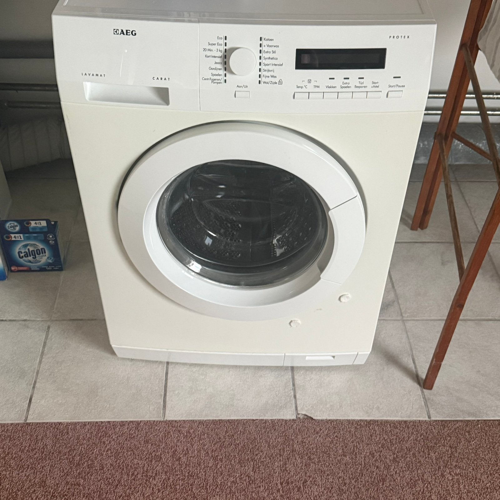 AEG Lavamat Carat Protex Wasmachine, Witgoed en Apparatuur, Wasmachines, Gebruikt, Voorlader, 6 tot 8 kg, 85 tot 90 cm, 1200 tot 1600 toeren