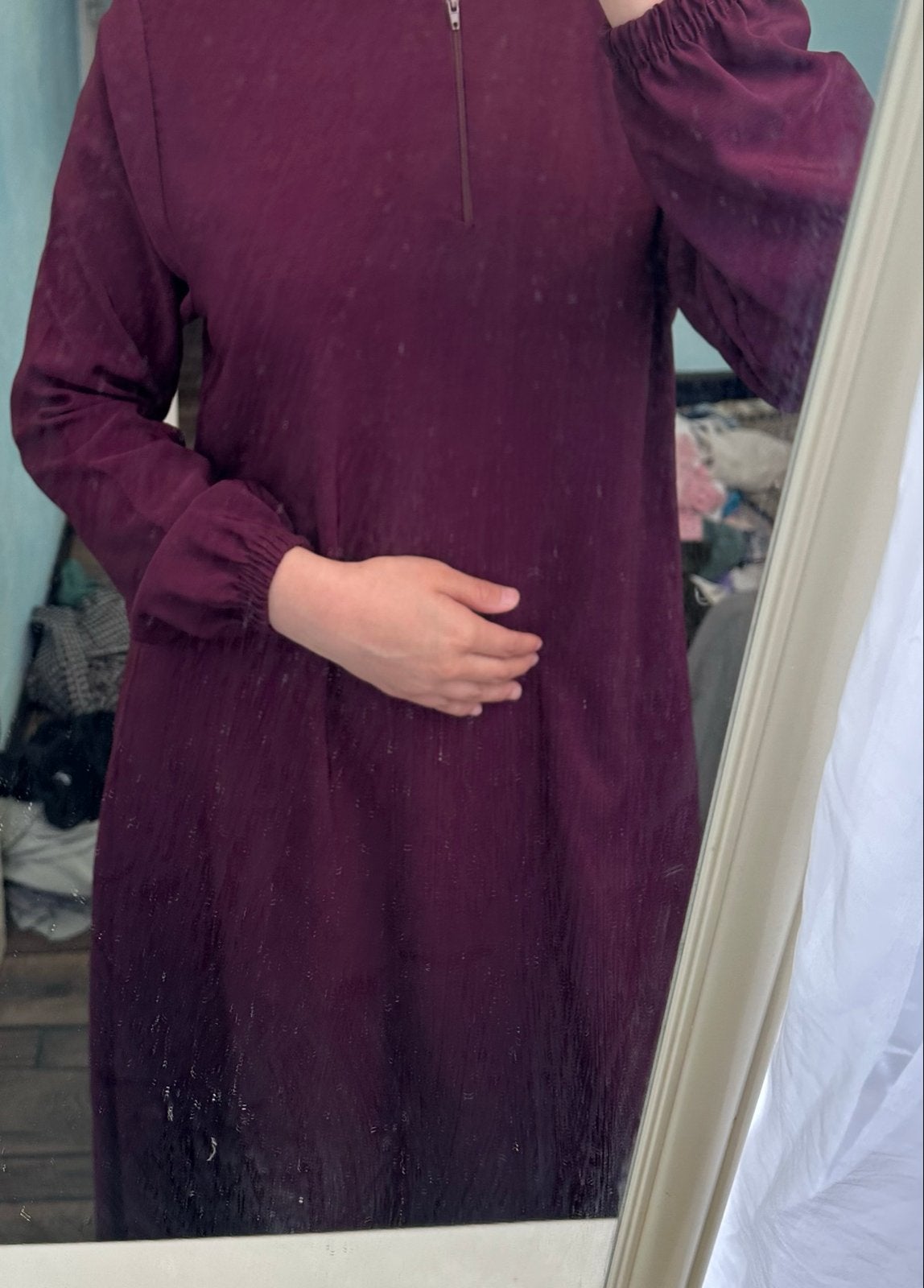 Abaya, Maat 38/40 (M), Paars, Ophalen of Verzenden, Zo goed als nieuw