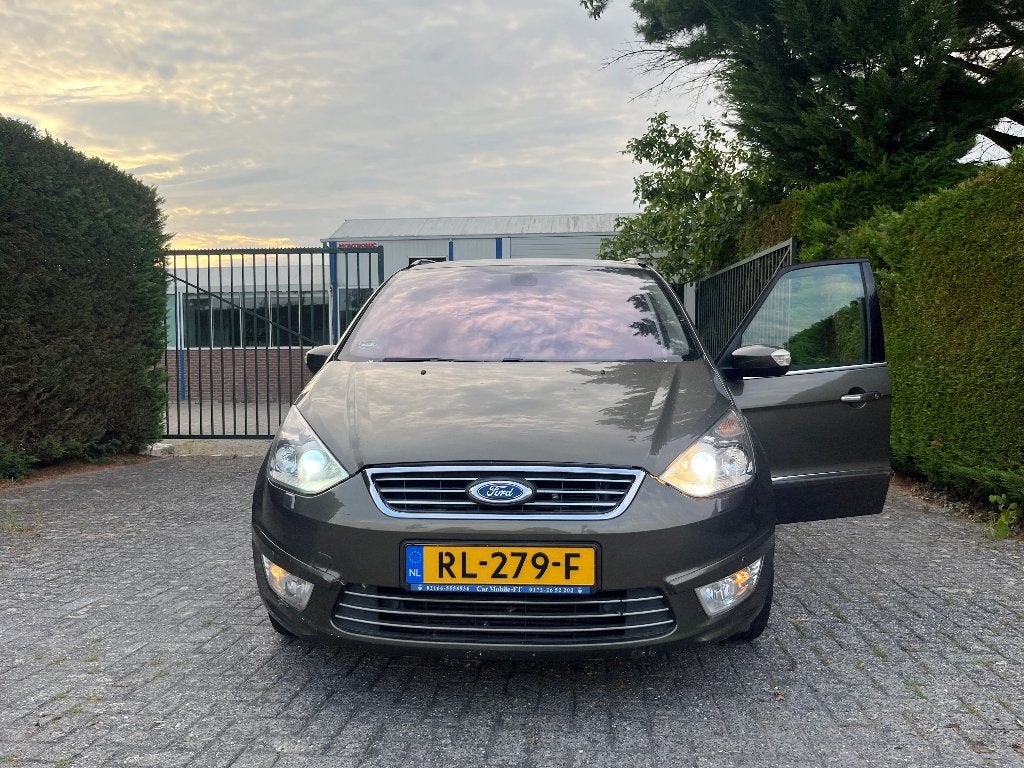 Ford Galaxy 2.0 Stci 149KW Powershift 2011 Grijs groen, Auto's, 1976 cc, 4 cilinders, 7 stoelen, Leder