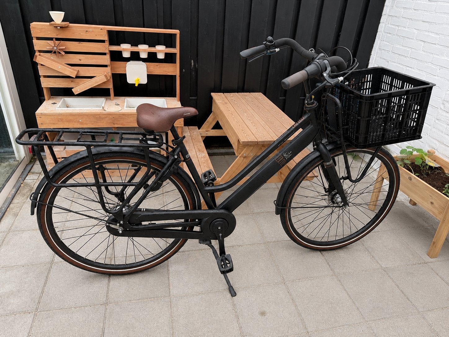 Bsp La Dolce Vita N3 Moederfiets 28 inch mat zwart 2019, Mandje, Gebruikt, 0 zitjes, 50 tot 53 cm