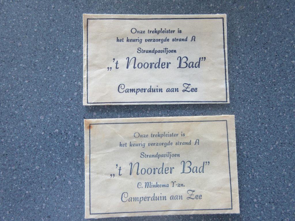 2 x Camperduin aan Zee, strandpav. 't Noorder Bad, Verzenden, Nederland
