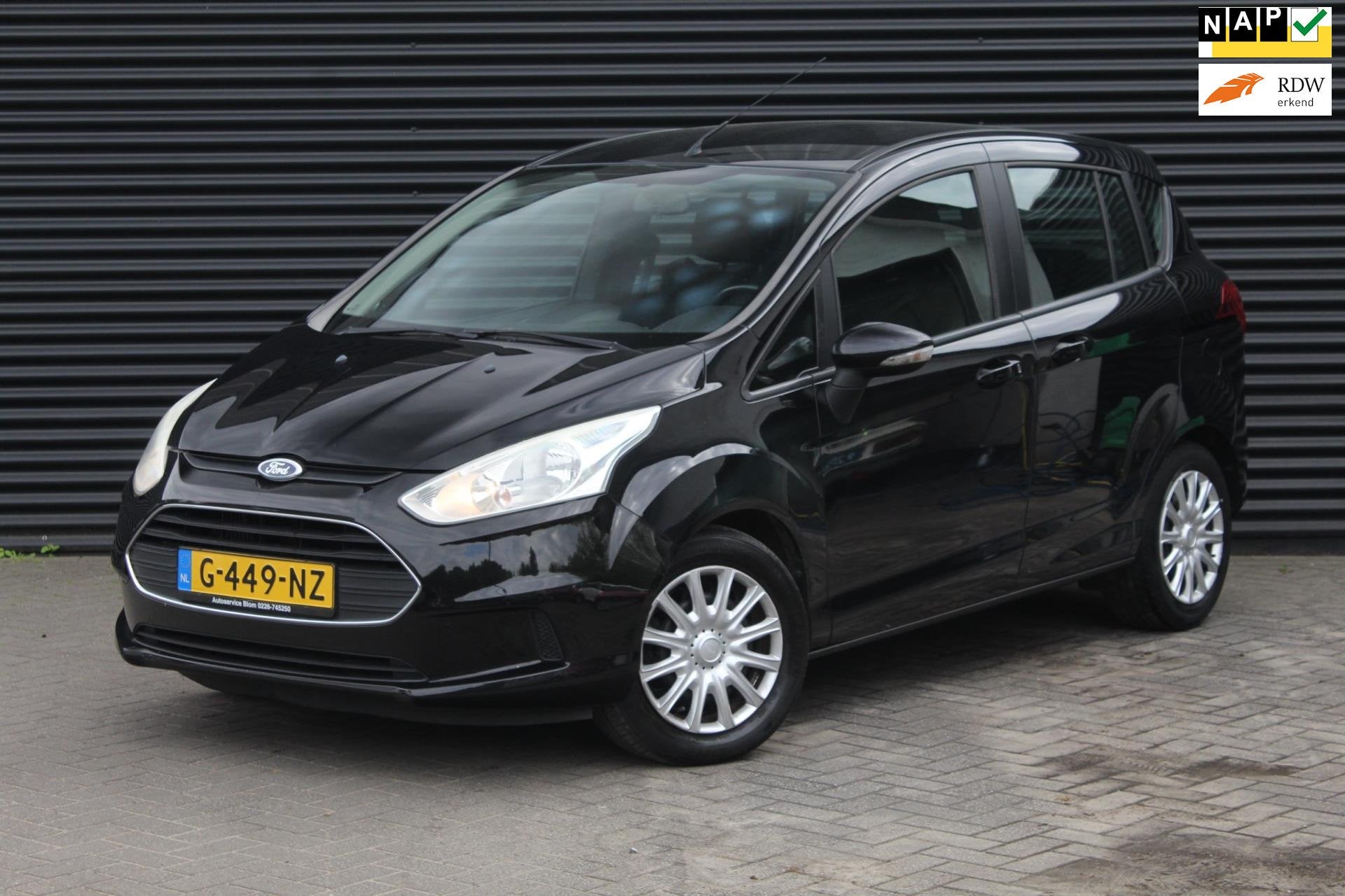Ford B-Max 1.0 EcoBoost Ambiente | Trekhaak | Airco | Goed o, Voorwielaandrijving, Euro 5, Gebruikt, Zwart