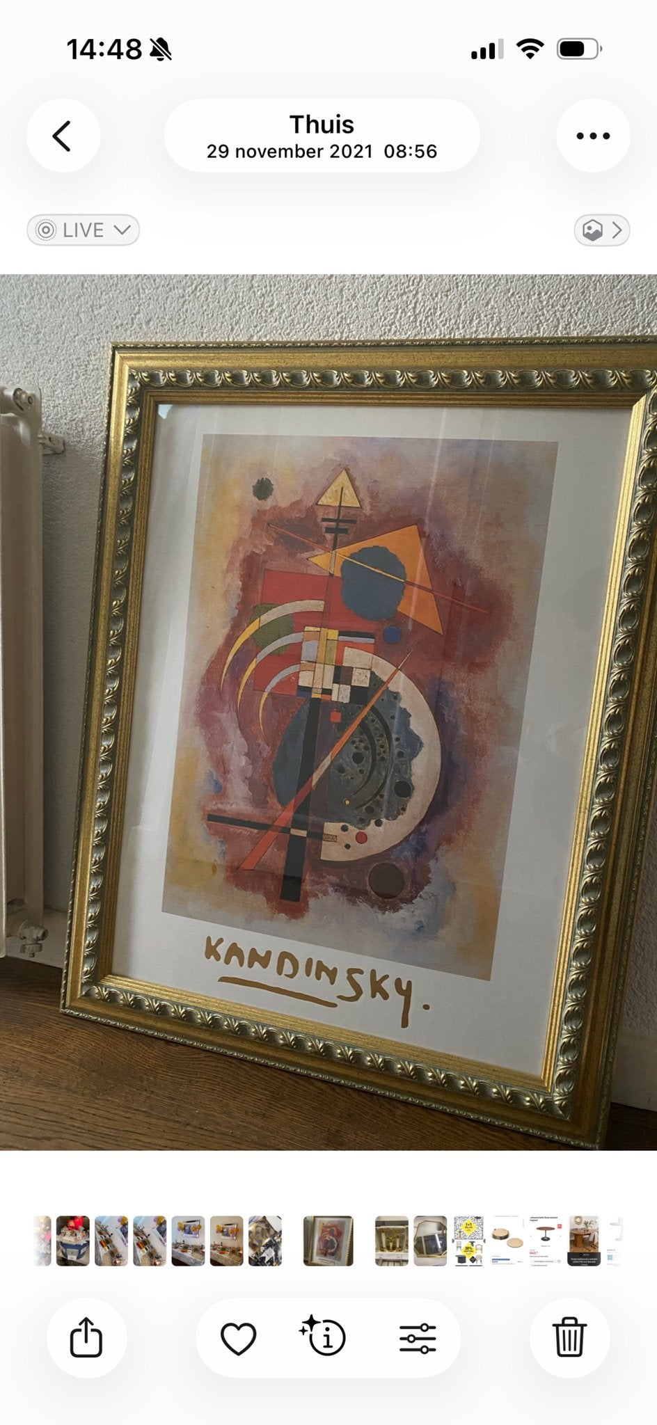 Ingelijste poster Kandinsky reproductie, Ophalen