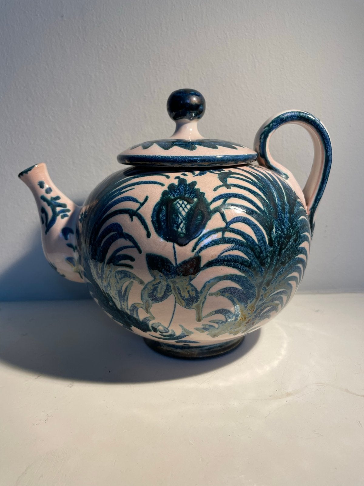 Unieke handgeschilderde theepot - Keramiek, Antiek en Kunst, Ophalen of Verzenden