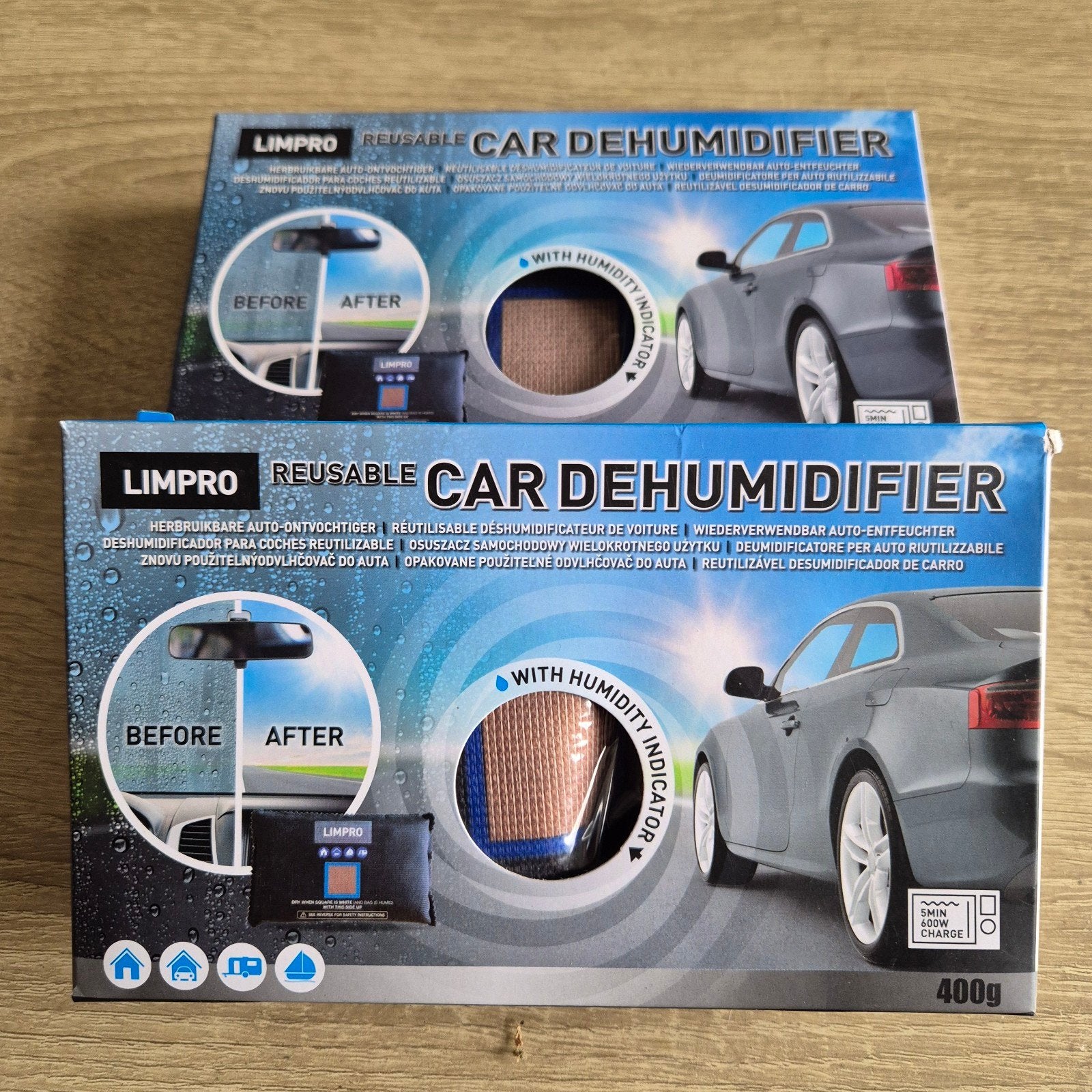 Limpro Herbruikbare Auto-Ontvochtiger 400g, Ophalen of Verzenden, Nieuw