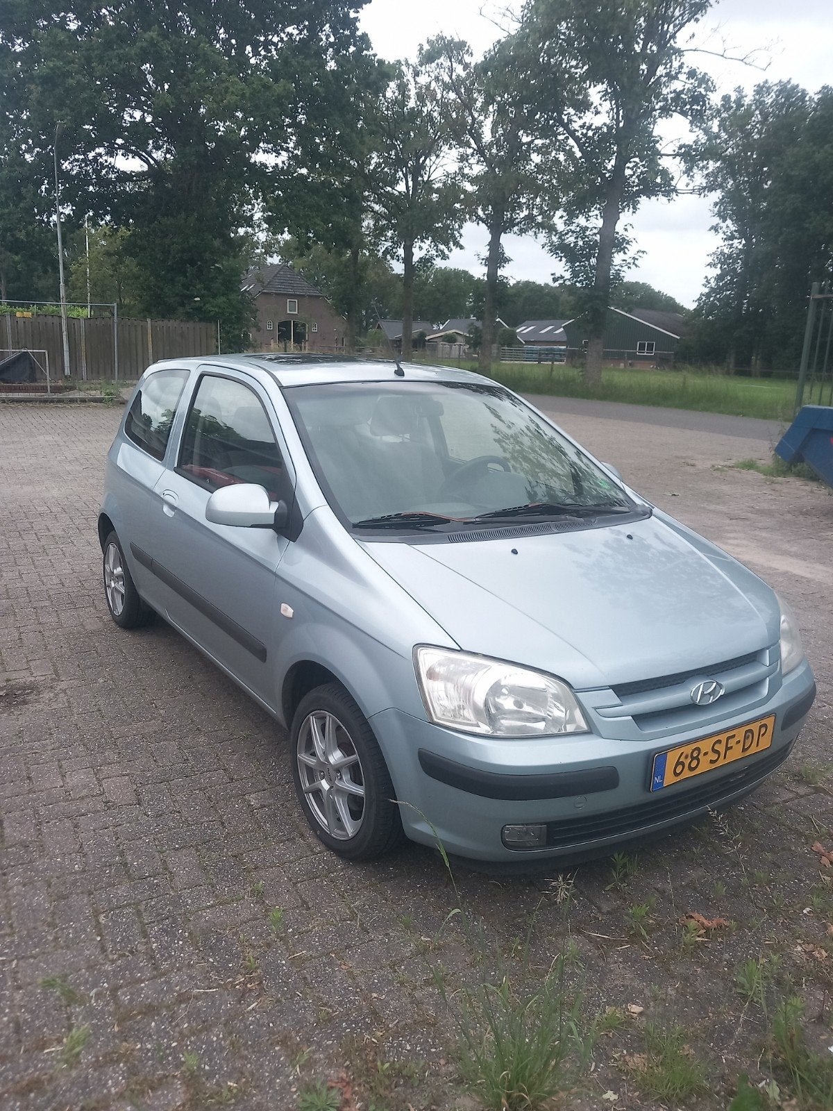 Hyundai Getz 1.3 3DRS 2005 Blauw, Auto's, Voorwielaandrijving, 450 kg, 40 €/maand, 4 cilinders