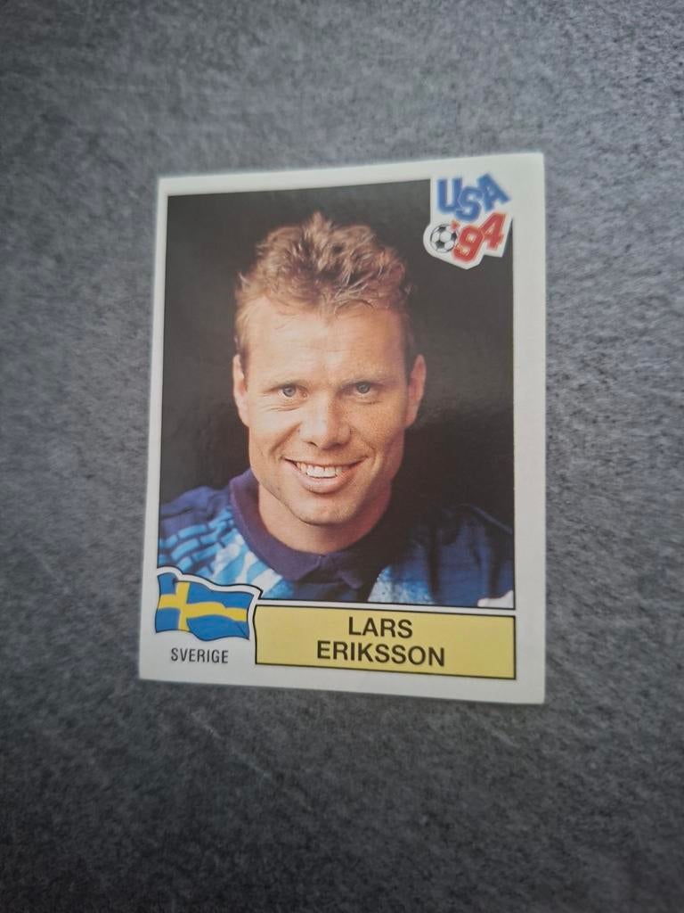 Panini sticker WK 94 USA. Keeper Lars Eriksson Zweden., Verzenden, Zo goed als nieuw, Sticker