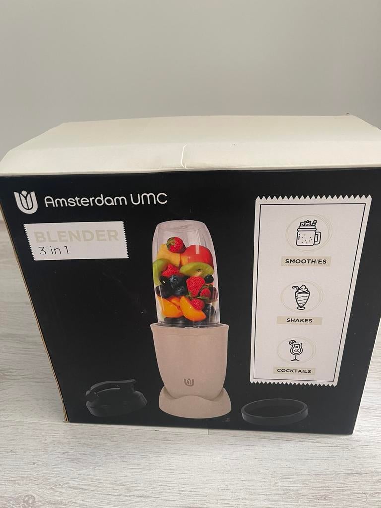 BLENDER Amsterdam BLENDER UMC 3-in-1 Smoothiss blender., Ophalen of Verzenden, Nieuw, Blender