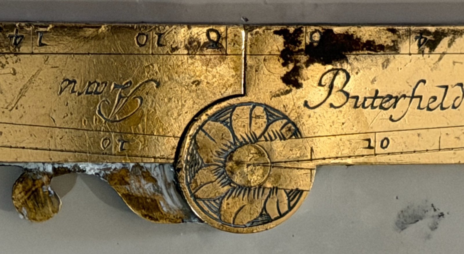 17e-eeuwse Lineaal Buterfield Paris, Antiek en Kunst, Verzenden
