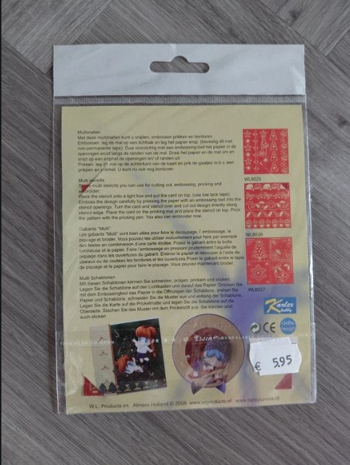 3x Kerst sierprik borduurmallen (NIEUW), Hobby en Vrije tijd, Ophalen of Verzenden, Nieuw, Kerst, Pons of Mal