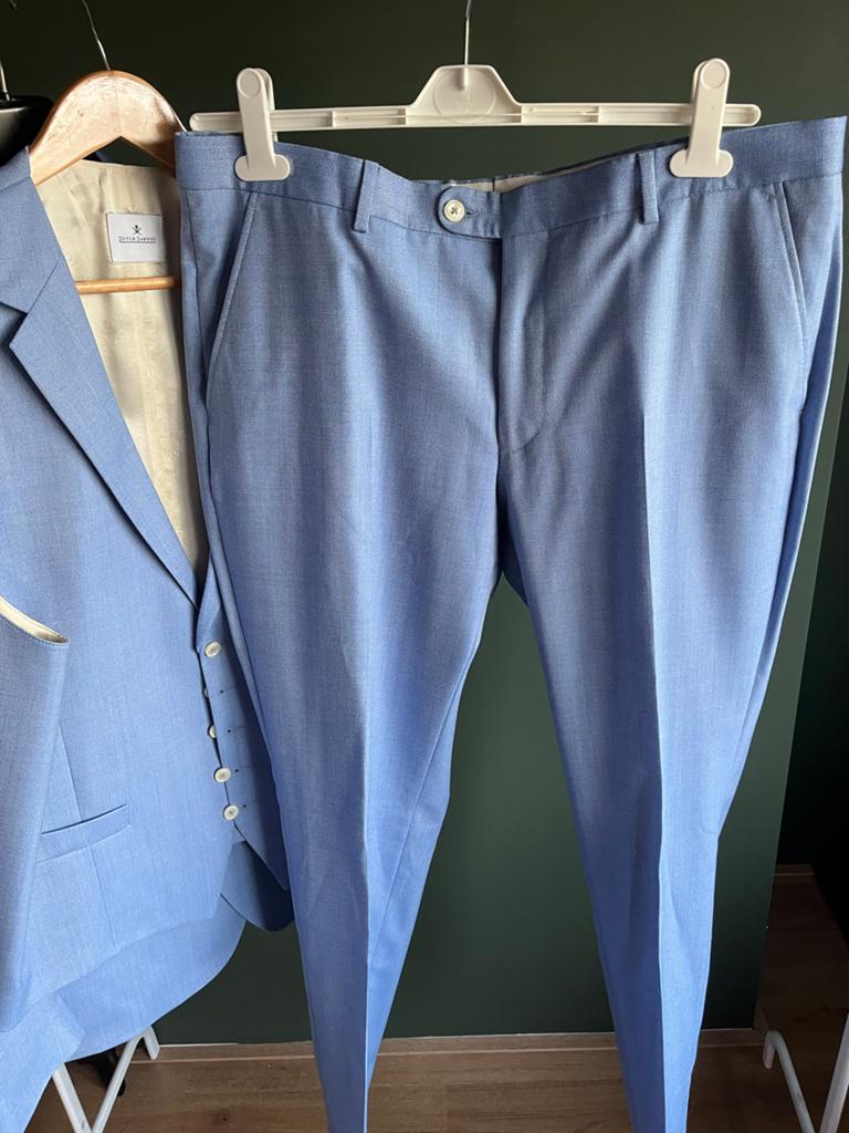 Dutch Dandies 3-delig pak - Maat 54 - Zo goed als nieuw, Ophalen of Verzenden, Zo goed als nieuw, Overige maten, Blauw
