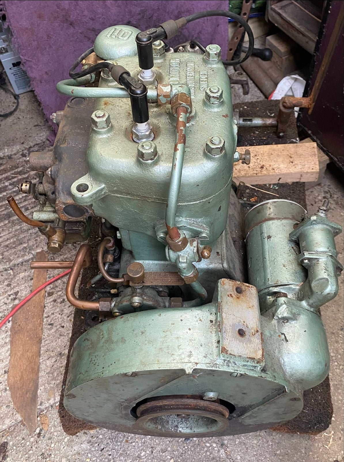 Albin O21 Motor met keerkoppeling, Ophalen of Verzenden, Gebruikt, Motor en Techniek
