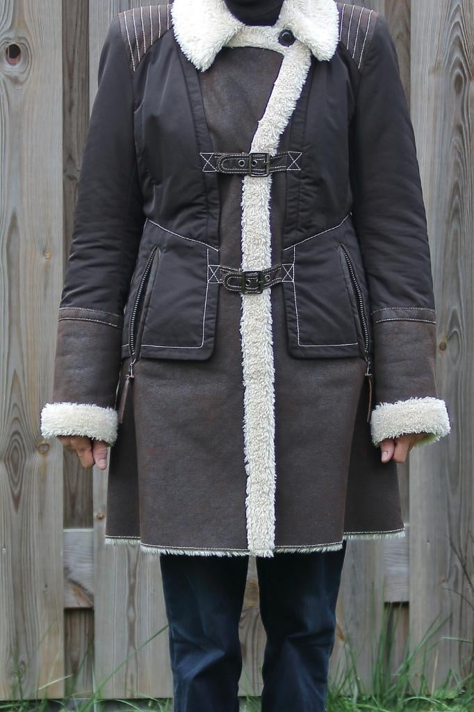Dames Winterjas Greenstone – bruin-maat 36- onbeschadigd, Kleding | Dames, Ophalen of Verzenden, Zo goed als nieuw, Maat 36 (S)