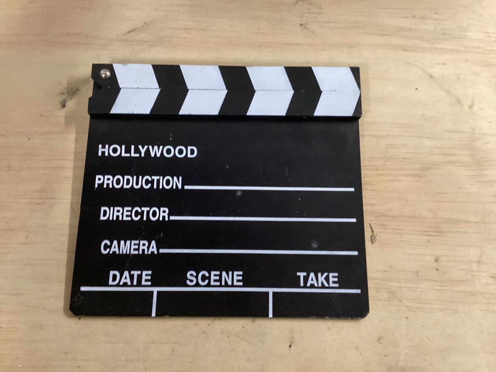 Hollywood Filmklapper - Perfect voor film- en fotoshoots, Verzenden, Gebruikt