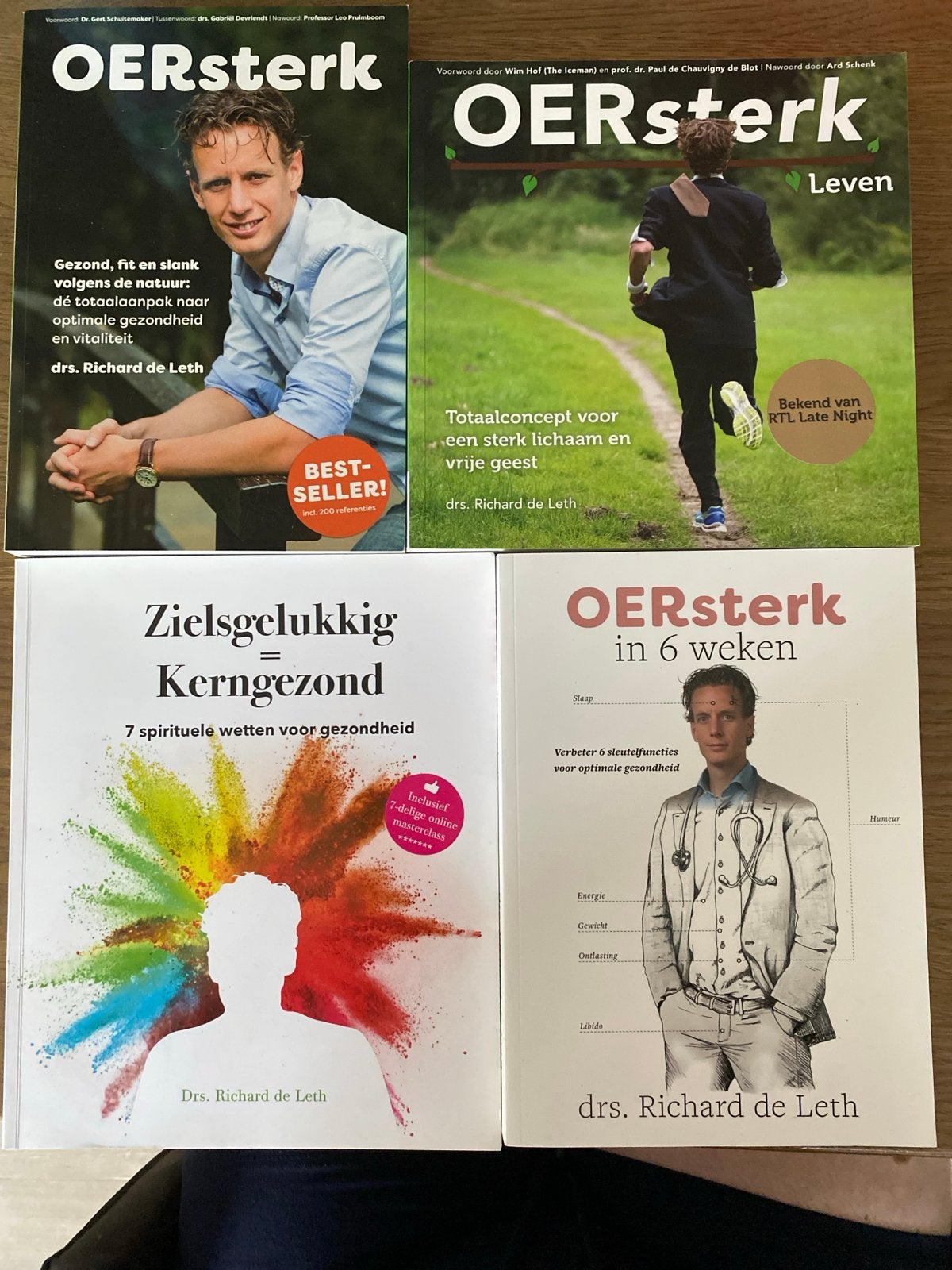 OERsterk boekenpakket van drs. Richard de Leth (4 boeken), Boeken, Ophalen of Verzenden, Zo goed als nieuw, Gezondheid en Conditie