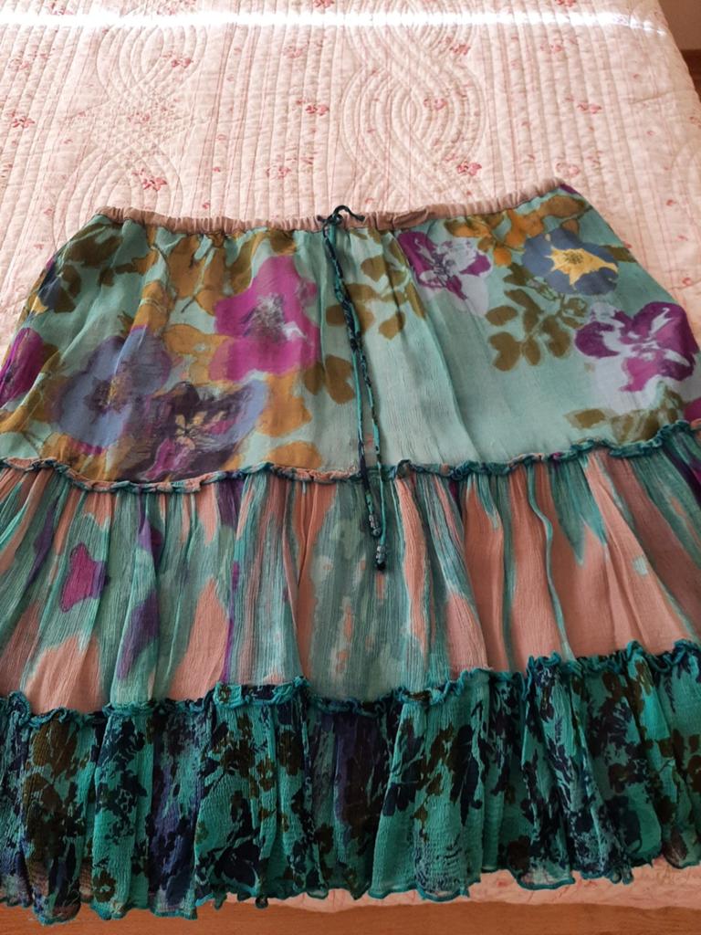 Damesrok met bloemenprint - Didi Pretty Different, Maat 38/40 (M), Blauw, Ophalen of Verzenden, Didi Pretty Different