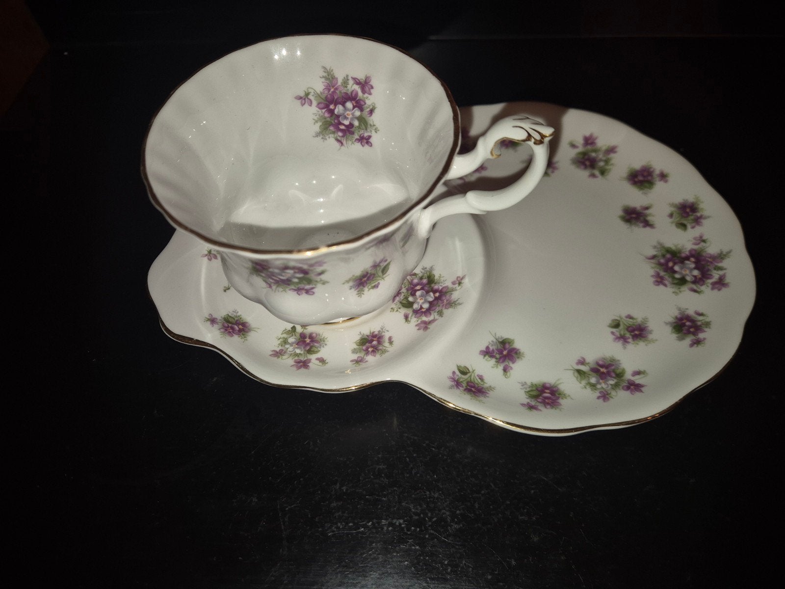 tennisset sweet Violets royal albert porselein, Ophalen of Verzenden