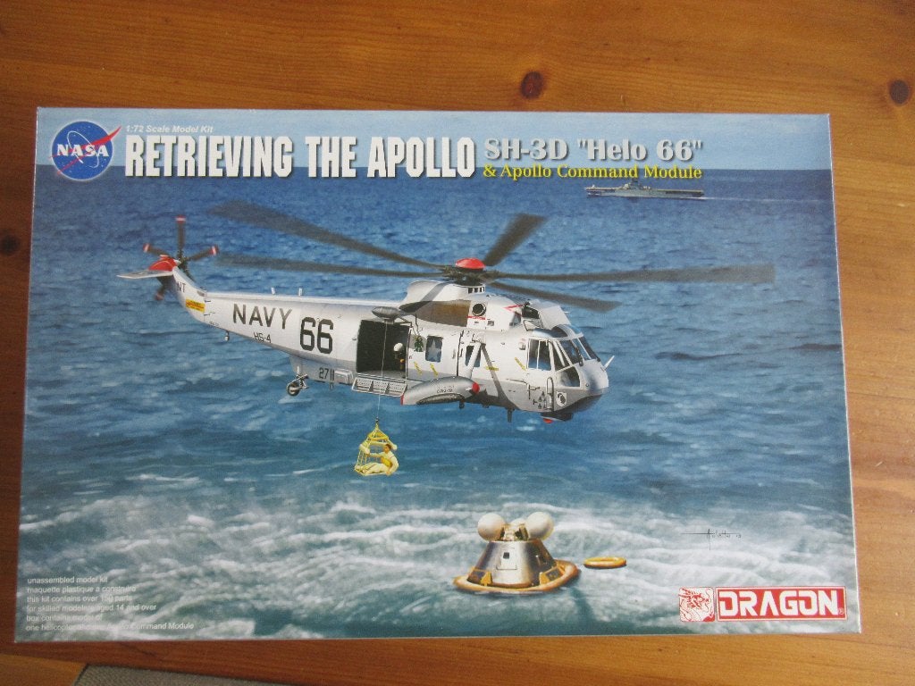 Retrieving the Apollo - SH-3D & Command module (Dragon 1/72), Hobby en Vrije tijd, Modelbouw | Vliegtuigen en Helikopters, Overige merken