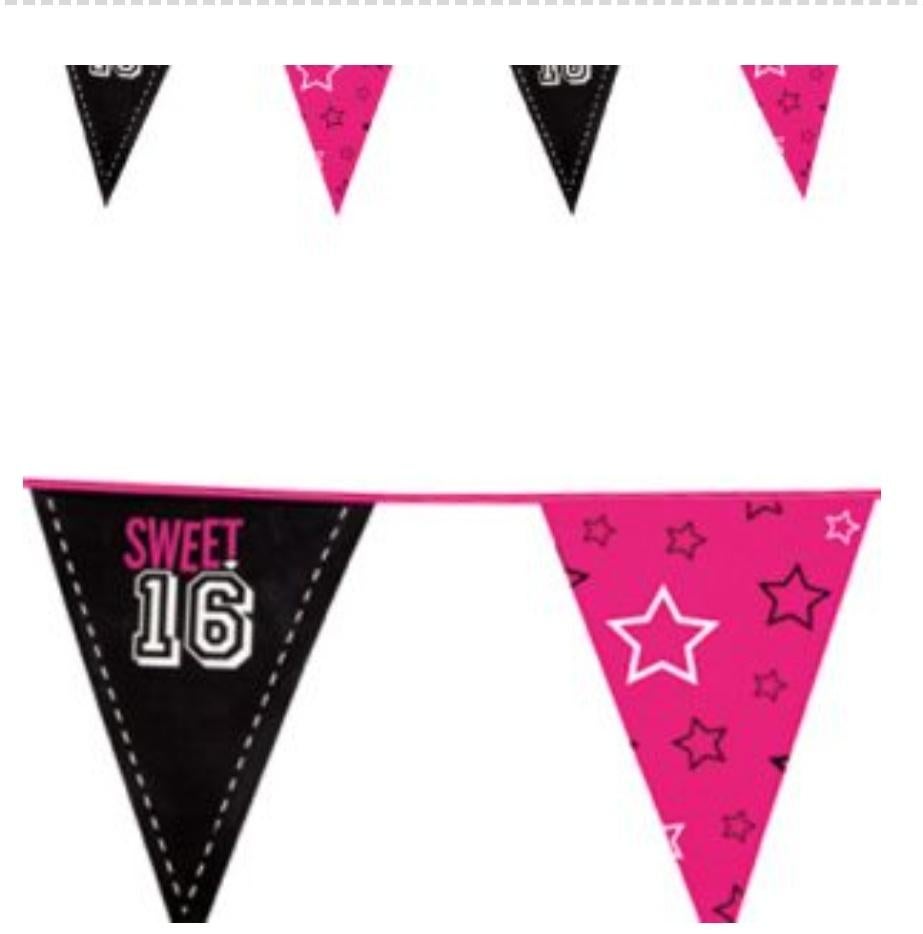 Sweet Sixteen Versiering Nieuw., Ophalen of Verzenden, Nieuw, Versiering, Verjaardag