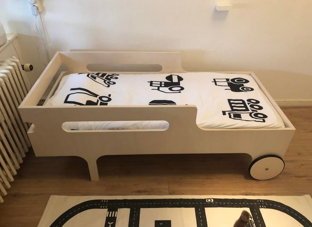 Rafakids peuterbed, 70 tot 85 cm, Zo goed als nieuw, Lattenbodem, 140 tot 160 cm