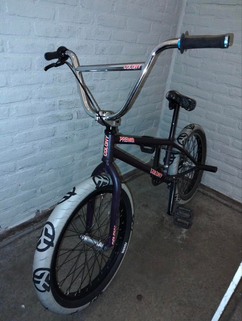 BMX Colony Premise 8 BMX - Mat Donkerpaars / Chrome, Ophalen, Staal, 20 tot 24 inch, Zo goed als nieuw