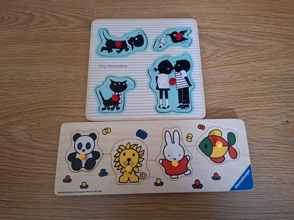 Puzzel nijntje en puzzel Jip en janneke, Kinderen en Baby's, Speelgoed | Kinderpuzzels, Ophalen of Verzenden, Minder dan 10 stukjes