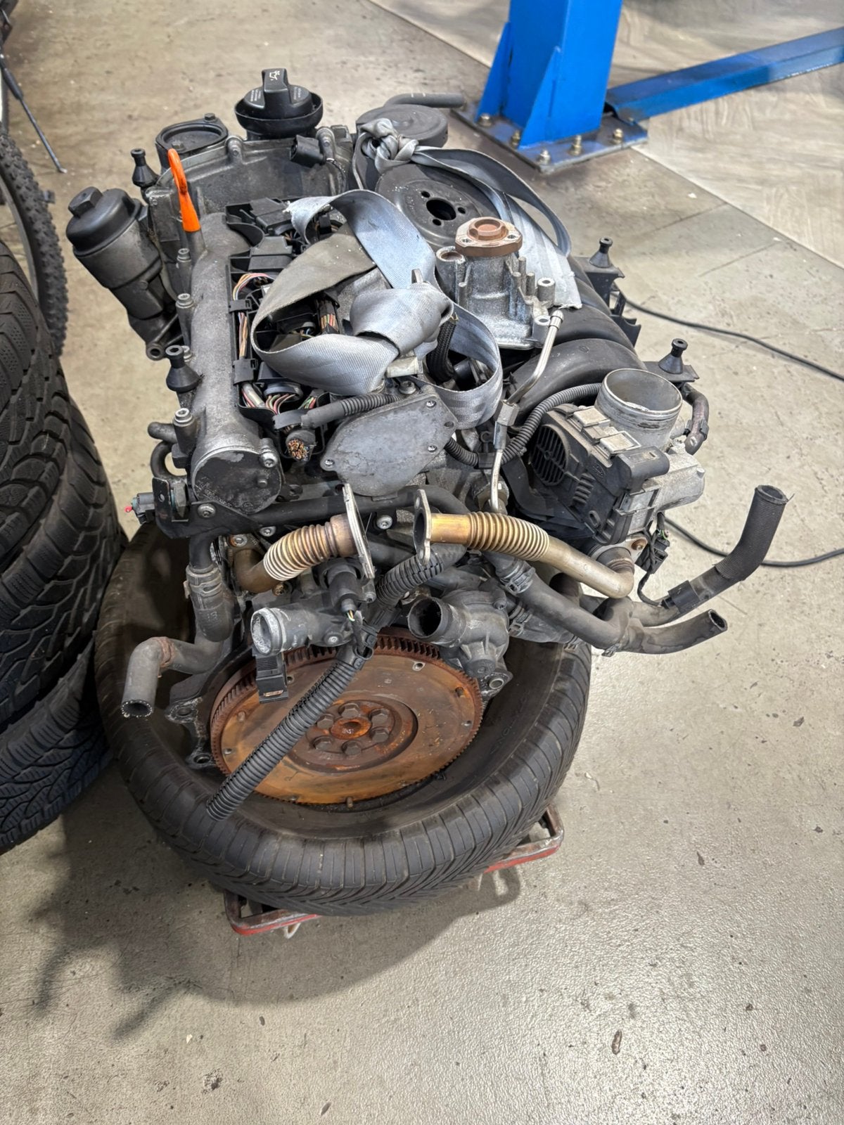 Motorblok vw 1.6 FSI, Ophalen of Verzenden, Gebruikt