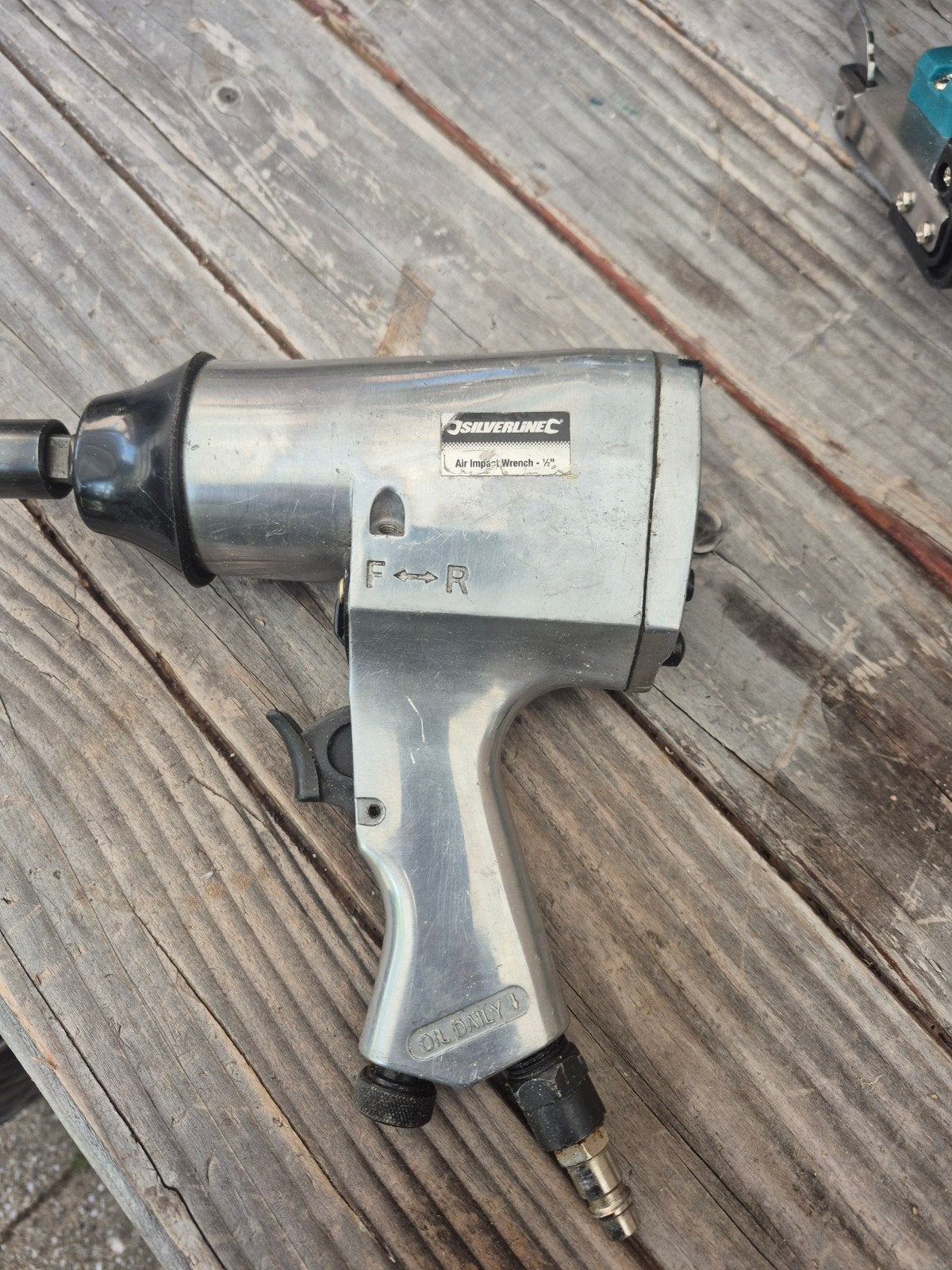 Silverline 1/2" Lucht slagmoersleutel - Gebruikt, Doe-het-zelf en Verbouw, Gereedschap | Overige machines, Ophalen of Verzenden